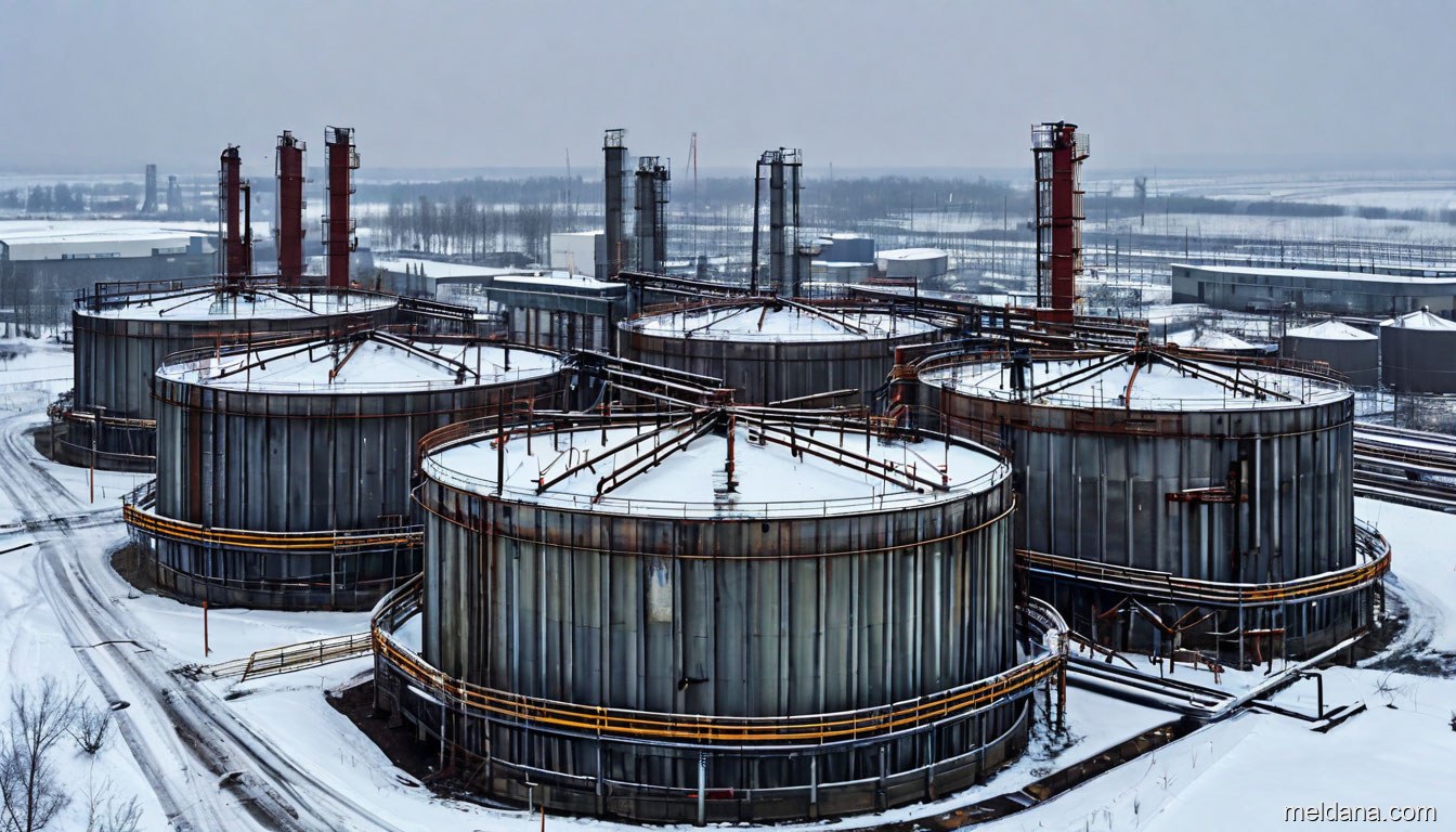 Резервуарный парк нефтебазы под защитой ЗОК ЗАСЛОН